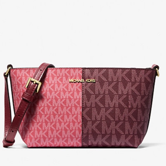 Michael Kors Handbags - Michael Kors Jet Set Crossbody Oxblood NWT